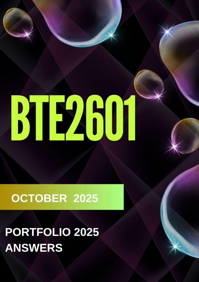 BTE2601 PORTFOLIO 2025 ANSWERS (DUE DATE 8 OCTOBER 2025)