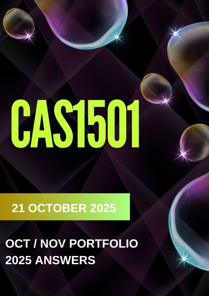 CAS1501 ASSIGNMENT 6 PORTFOLIO SEMESTER 2 ANSWERS (DUE DATE 21 OCTOBER 2025)
