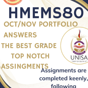 HMEMS80 October November Portfolio (COMPLETE ANSWERS) Semester 2 2025 - DUE 3 November 2025