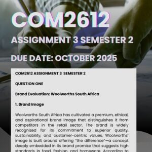 COM2612 ASSIGNMENT 3 MEMO |DUE 2025|