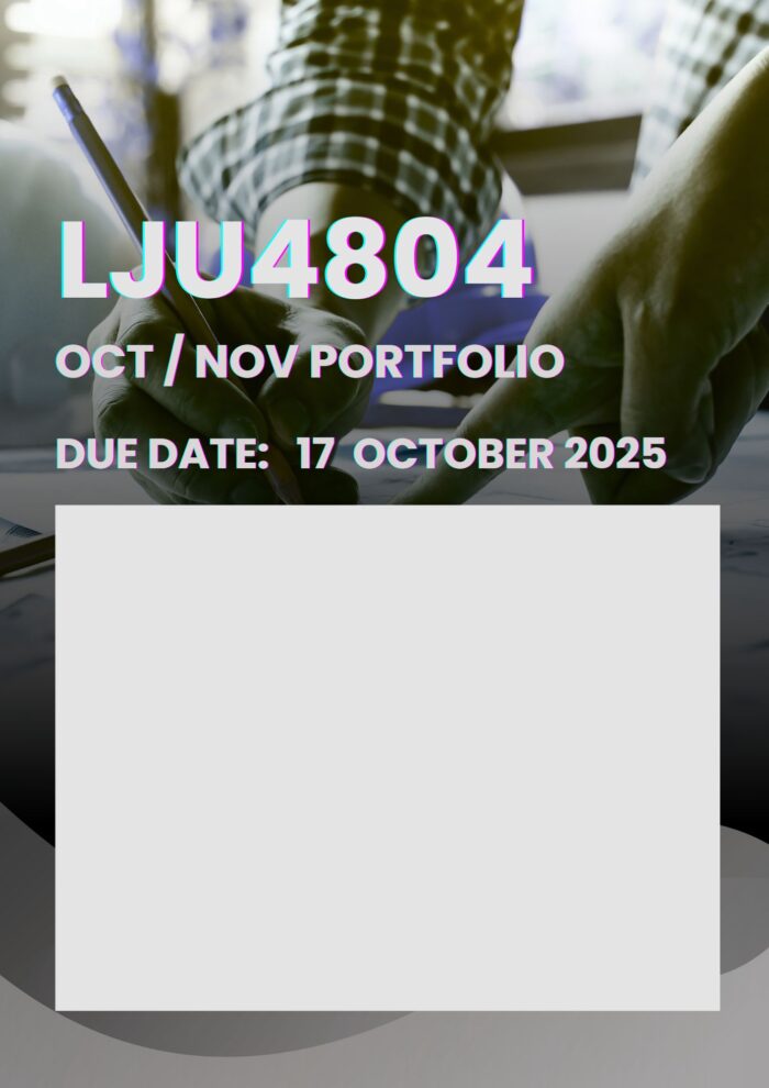 LJU4804 OCTOBER / NOVEMBER EXAM PORTFOLIO MEMO | DUE DATE 17 OCTOBER 2025|