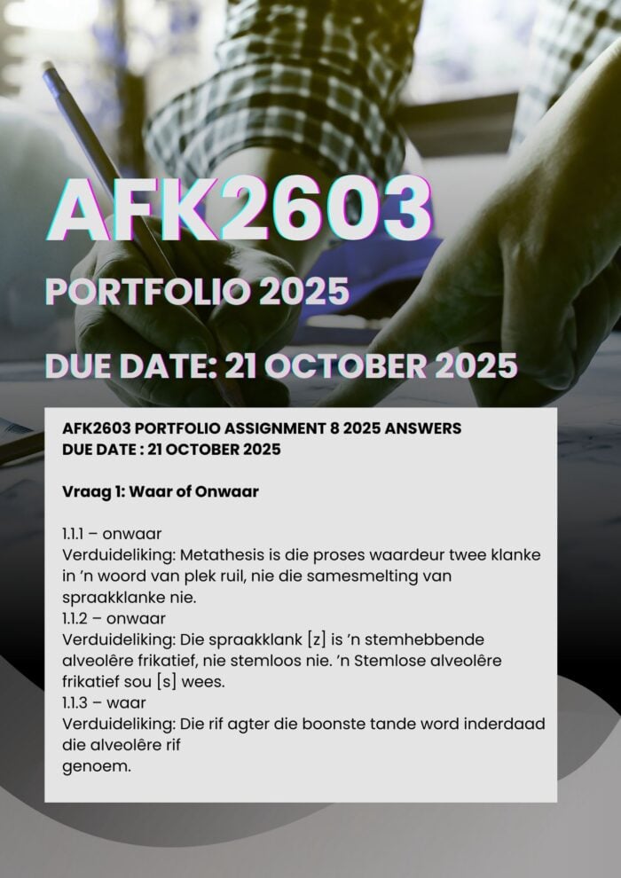 AFK2603 PORTFOLIO 2025 MEMO |DUE DATE 21 OCTOBER 2025|
