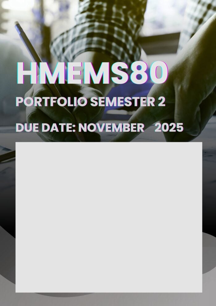 HMEMS80 POE SEMESTER 2 2025 MEMO |DUE DATE NOVEMBER 2025|