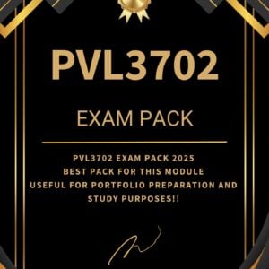 PVL3702 EXAMINATION PACK |IDEAL PACK FOR PASSING THIS MODULE|