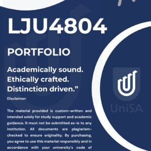 LJU4804 OCT / NOV PORTFOLIO 2025 ANSWERS {DUE 17 OCTOBER 2025}