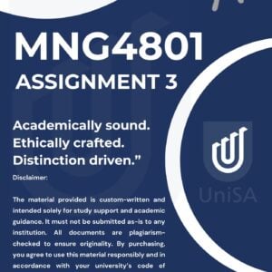 MNG4801 ASSIGNMENT 3 2025 ANSWERS {DUE DATE OCTOBER 2025}