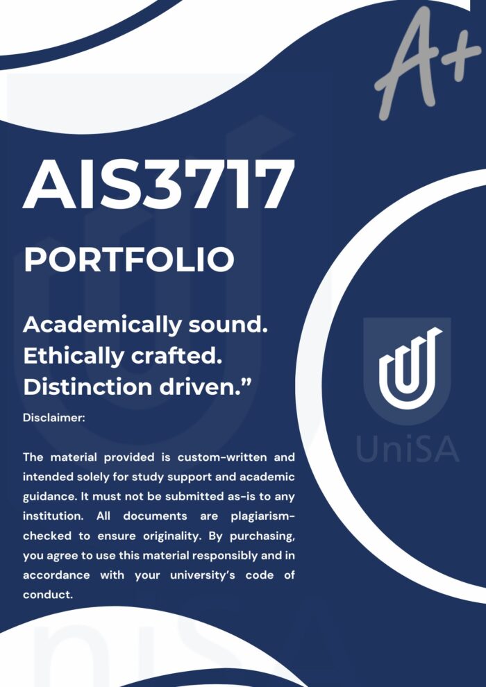 AIS3717 OCT / NOV PORTFOLIO 2025 ANSWERS {DUE DATE 22 OCTOBER 2025}