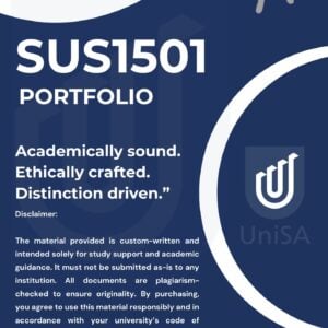 SUS1501 PORTFOLIO SEMESTER 2 2025 ANSWERS {DUE DATE OCTOBER 2025}