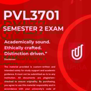 PVL3701 OCT / NOV EXAMINATION 2025 ANSWERS & CORRECT REFERENCES {DUE DATE 27 OCTOBER 2025}