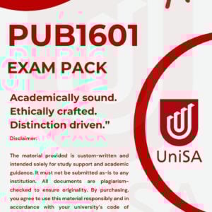 PUB1601 EXAM PACK 2025