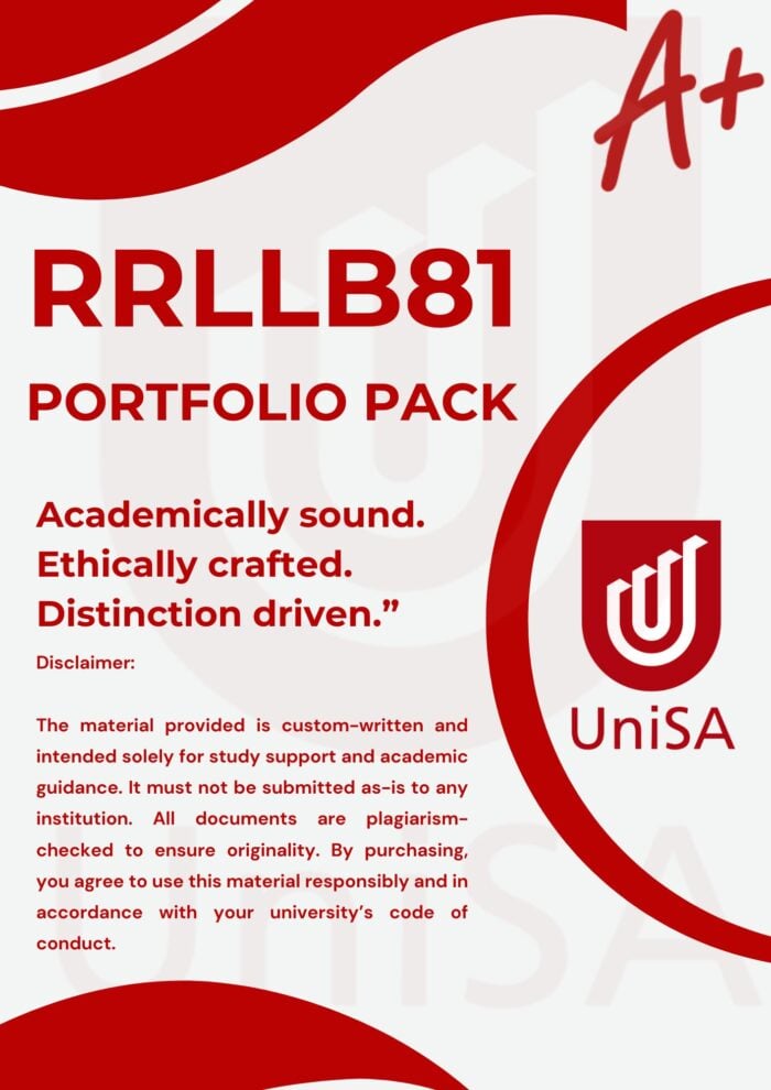 RRLLB81 PORTFOLIO PACK 2025 {INCLUDES RRLLB81 PAST PORTFOLIOS}