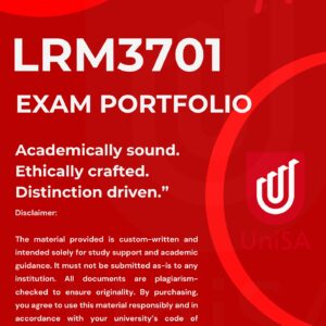 LRM3701 EXAM PORTFOLIO SEM 2 2025 {NOVEMBER 2025}