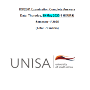 Ultimate IOP2601 Examination Package Deal