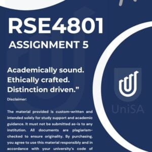 RSE4801 ASSIGNMENT 5 2025 ANSWERS {DUE 2025}