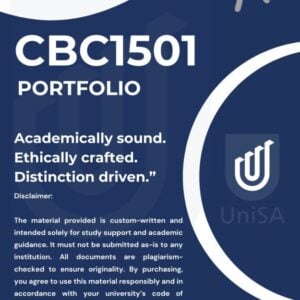 CBC1501 ASSIGNMENT 03 SEMESTER 2 2025 PORTFOLIO ANSWERS {DUE DATE 9 OCTOBER 2025}