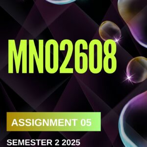 MNO2608 ASSIGNMENT 5 SEMESTER 2 2025 ANSWERS (5 NOVEMBER 2025)