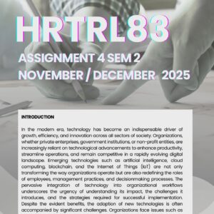HRTRL83 ASSIGNMENT 4 SEMESTER 2 2025 MEMO |NOV / DEC 2025|