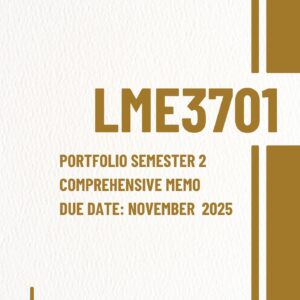 LME3701 PORTFOLIO SEM 2