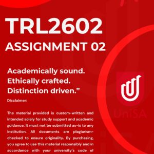 TRL2602 ASSESSMENT 2 SEMESTER 2 2025 ANSWERS {DUE DATE 2025}