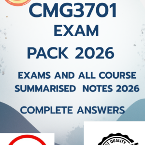 CMG3701 EXAM PACK 2026