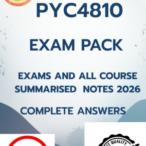 PYC4810 EXAM PACK 2026