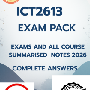 ICT2613 EXAM PACK [COMPLETE QUESTIONS AND ANSWERS]