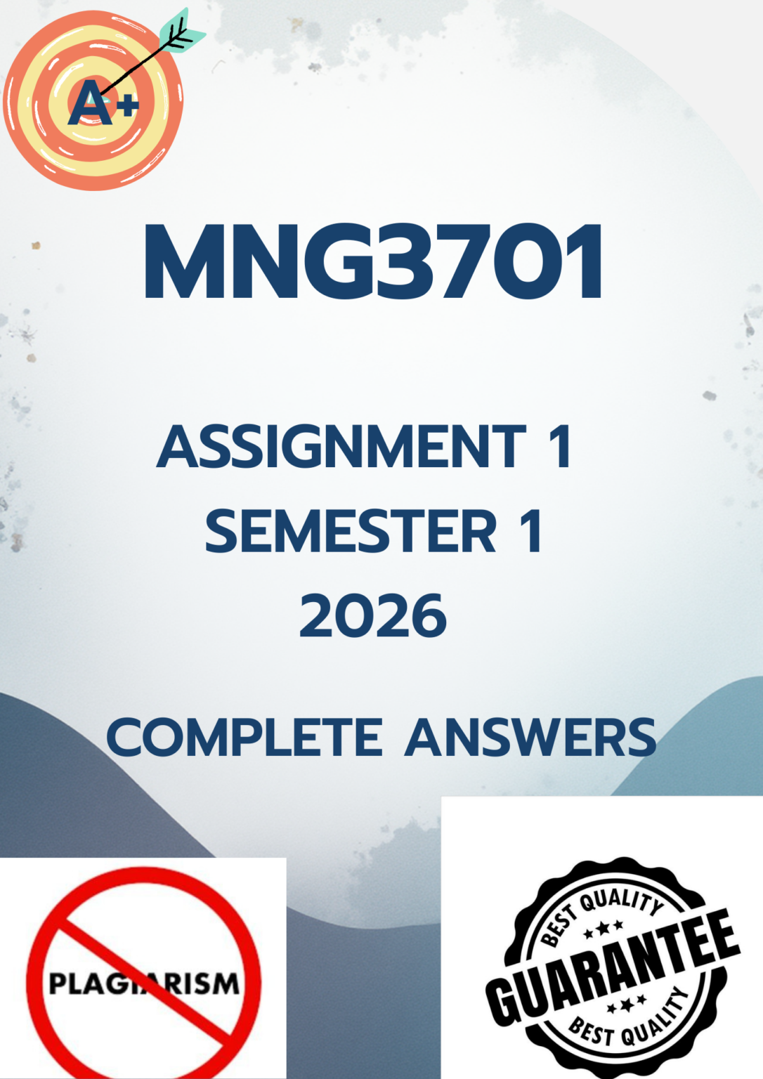 MNG3701 Assignment 1 (COMPLETE ANSWERS) Semester 1 2026 - DUE March ...