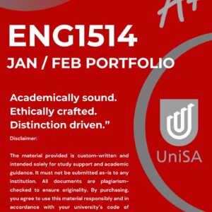 ENG1514 JANUARY / FEBRUARY PORTFOLIO 2026 (DETAILED ANSWERS) DUE DATE 30 JANUARY 2026