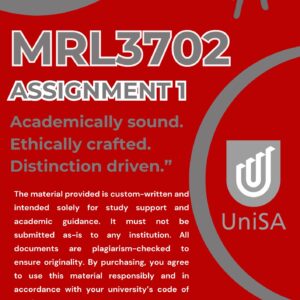 MRL3702 ASSIGNMENT 1 SEMESTER 1 2026 (ANSWERS) DUE DATE MARCH 2026