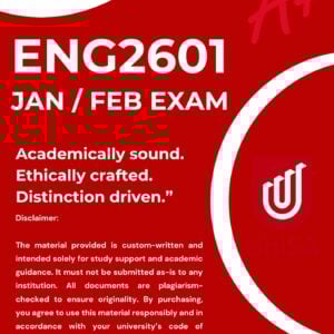 ENG2601 JAN / FEBRUARY EXAM PORTFOLIO (DETAILED ANSWERS) DUE DATE 21 JANUARY 2026