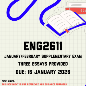 ENG2611 January/February Supplementary Exam Memo | Due 16 January 2026