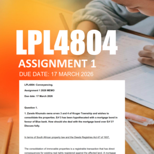 LPL4804 Assignment 1 Semester 1 2026 Due 17 March 2026