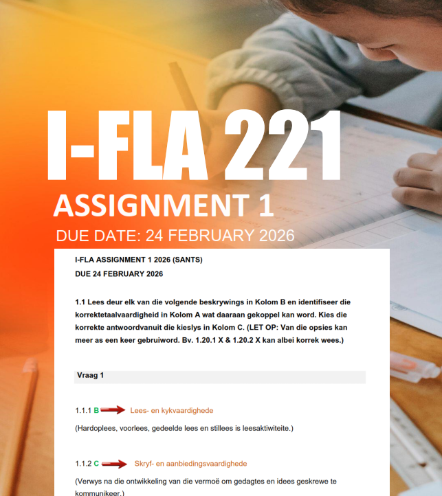 I-FLA 221 Assignment 1 2026 - Due 24 February 2026 (SANTS)