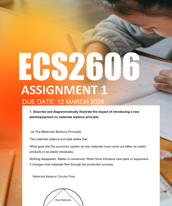 ECS2606 Assignment 1 Semester 1 2026 - Due 12 March 2026