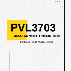PVL3703 Assignment 1 MEM0 2026 | Due 24 March 2026