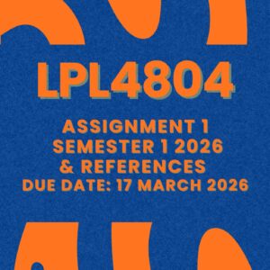 LPL4804 ASSIGNMENT ONE SEMESTER ONE 2026 COMPLETE ANSWERS {DUE DATE 17 MARCH 2026}