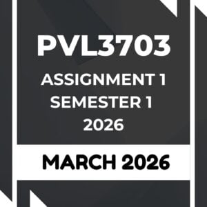PVL3703 ASS 1 SEM 1 2026 MEMO |MARCH 2026|