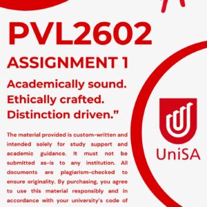 PVL2602 ASSIGNMENT 1 SEMESTER 1 2026 ANSWERS - DUE DATE MARCH 2026