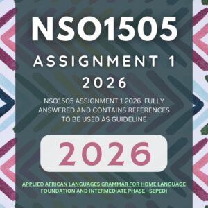 NSO1505 ASSIGNMENT 1 2026 - GUIDED ANSWERS (DUE 2026)