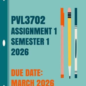 PVL3702 Assignment 1 (Elaborate Answers) Semester 1 2026 – March 2026 [StudyShack]