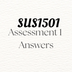 SUS1501 - Assessment 1 Answers