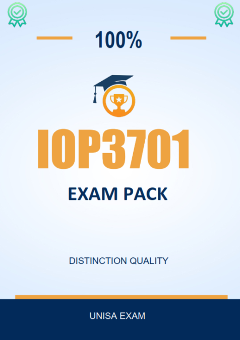 IOP3701 Exam Pack 2026 (study notes, summaries, exam, answers) - StudyPass
