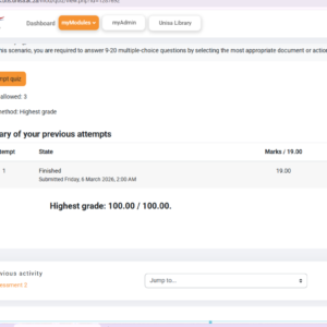 TPN3704 Assignment 3 QUIZ 2026 (100%) - Due 28 July 2026
