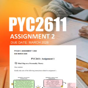 PYC2611 Assignment 1 Semester 1 2026 - Due March 2026