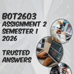 BOT2603 Assignment 2 Semester 1 2026 (100% TRUSTED & BEST ANSWERS) – 9 APRIL 2026