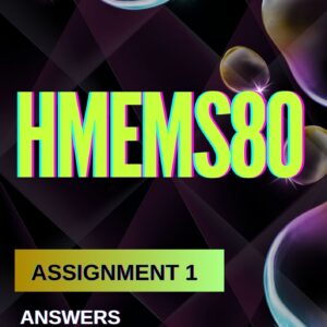 HMEMS80 Assignment 1 Semester 1 (2026) | Complete Solutions & Detailed Answers | Due 30 March 2026 | UNISA