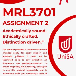 MRL3701 ASSIGNMENT 2 SEMESTER 1 2026 ANSWERS - DUE DATE 24 MARCH 2026
