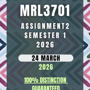 MRL3701 Assignment 2 Semester 1 (2026) | Complete Solutions & Detailed Answers | Due 24 March 2026 | UNISA