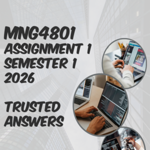 MNG4801 Assignment 1 Semester 1 2026 (100% TRUSTED & BEST ANSWERS) – 2026