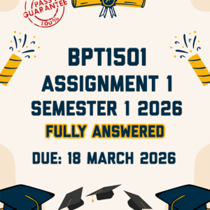 BPT1501 ASSIGNMENT 1 (FORUM) SEMESTER 1 2026 - FULLY ANSWERED (DUE 18 MARCH 2026)